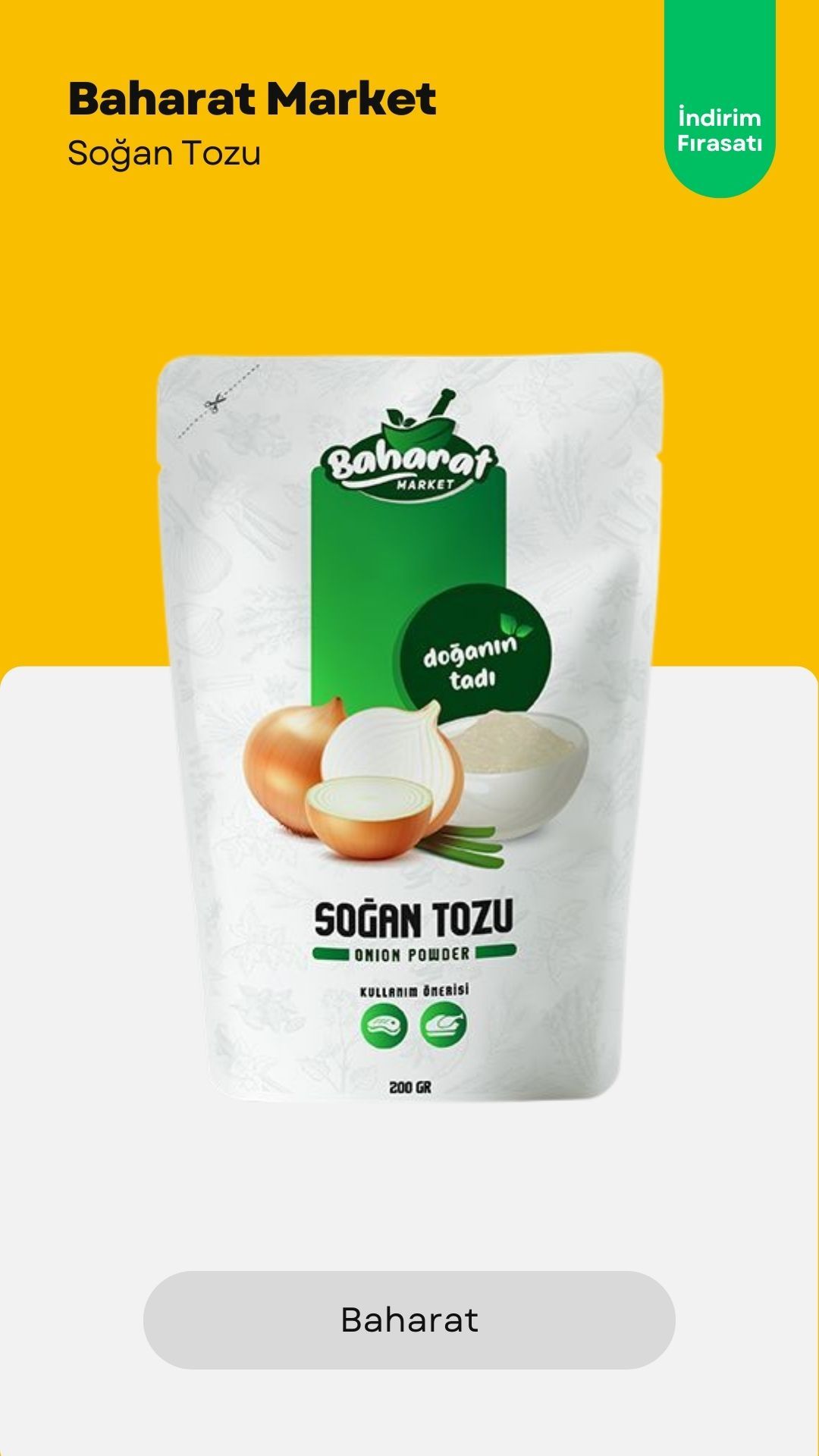 Soğan Tozu 200gr