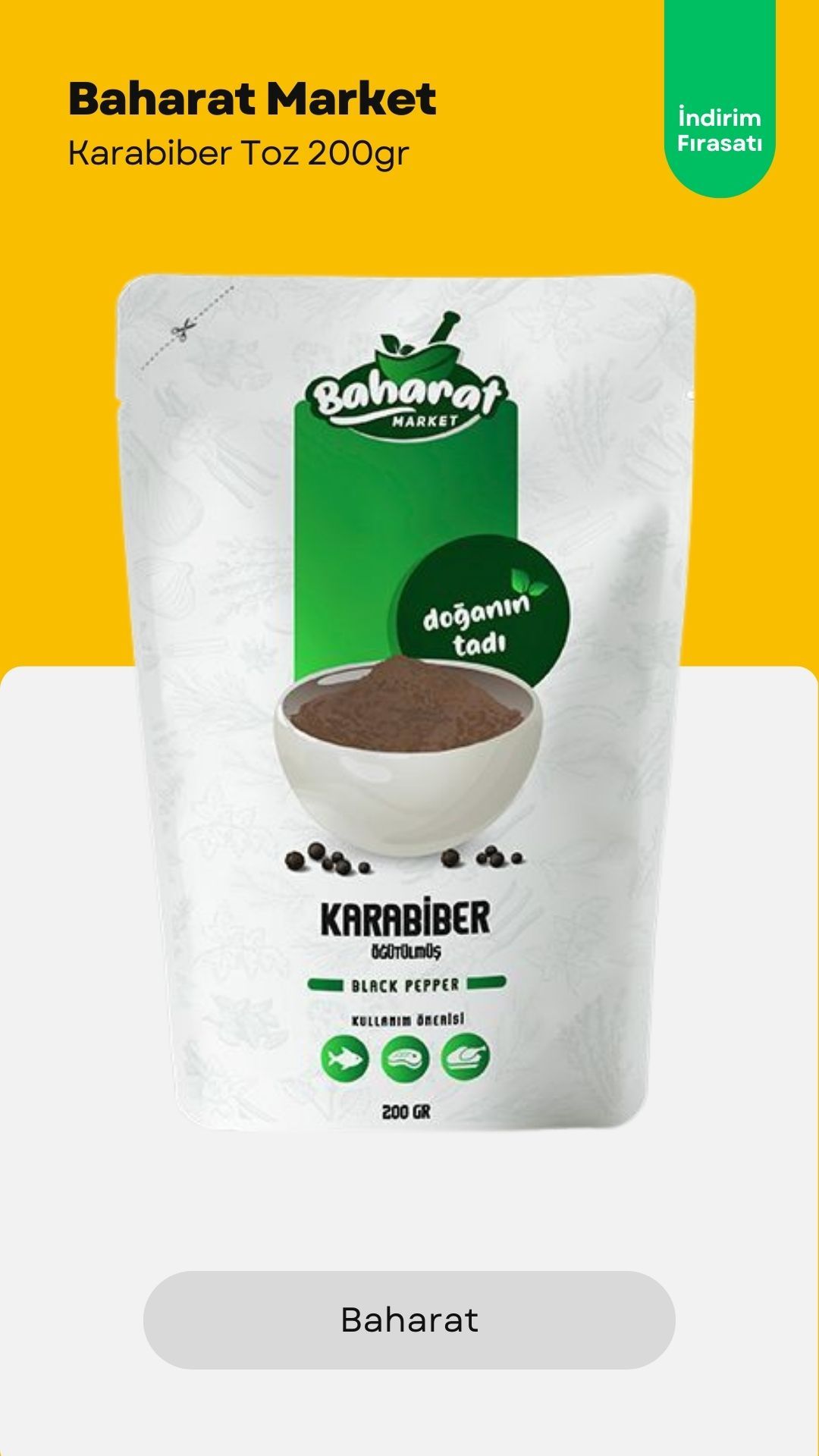 Karabiber (öğütülmüş) 200gr