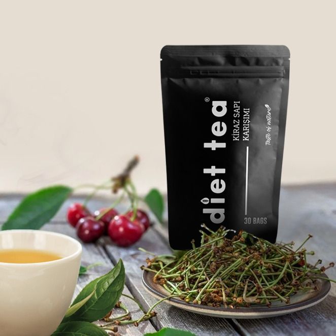 Diet Tea Kiraz Sapı Bitki Çayı Karışımı Süzen Poşet 30'lu