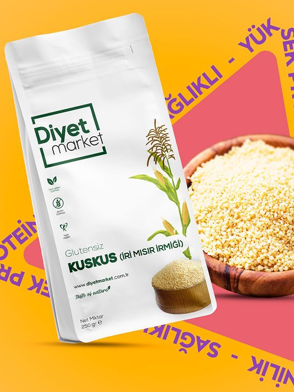 Glutensiz Kuskus (İri Mısır İrmiği) 250gr