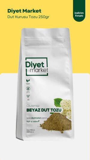 Beyaz Dut Kurusu Tozu Glutensiz 250 Gr