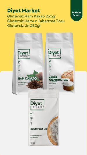 Glutensiz Kek Seti (Un + Kakao + Kabartma Tozu)